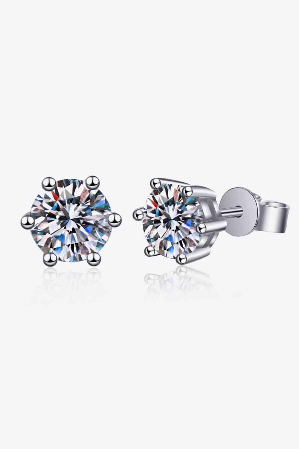 Adored Moissanite Stud Earrings - 808Lush