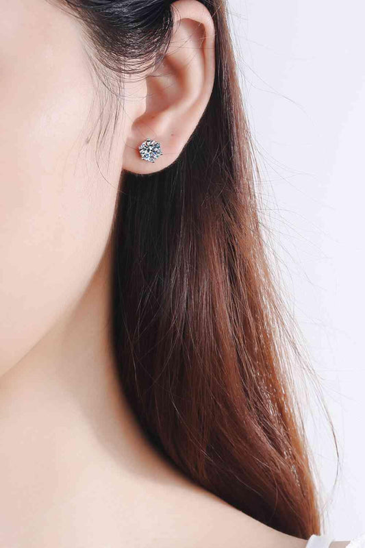 Adored Moissanite Stud Earrings - 808Lush