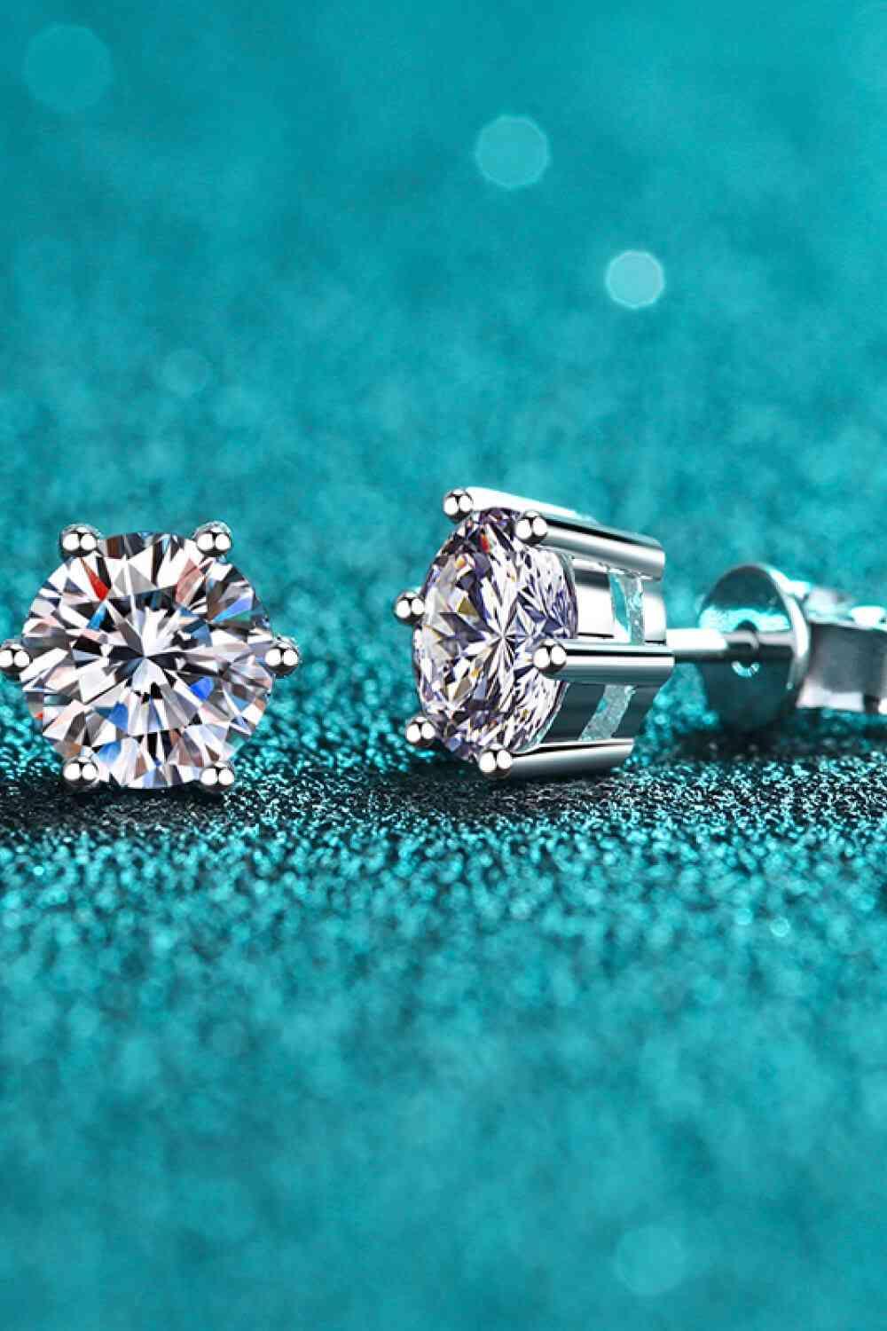 Adored Moissanite Stud Earrings - 808Lush