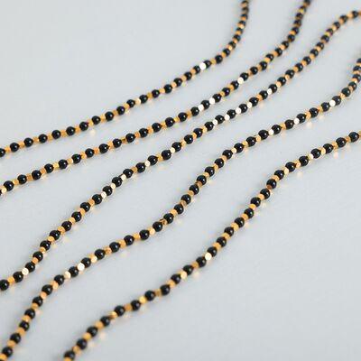 Agate Beaded Titanium Steel Necklace - 808Lush