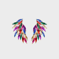 Alloy Acrylic Wing Earrings - 808Lush