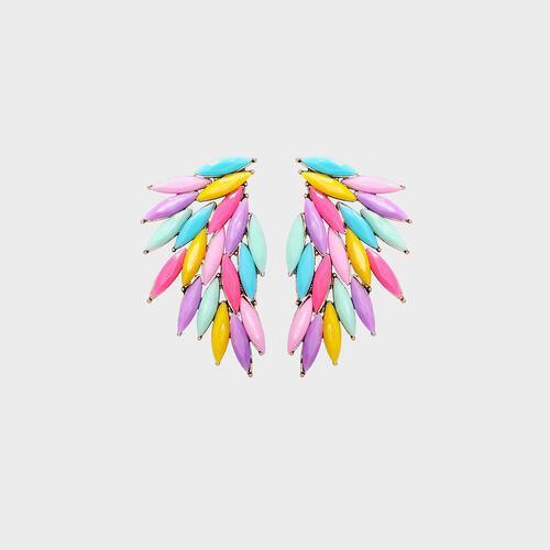 Alloy Acrylic Wing Earrings - 808Lush