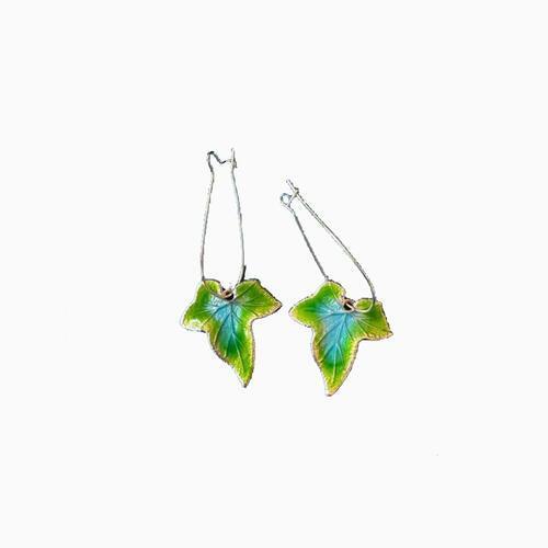 Alloy Leaf Drop Earrings - 808Lush