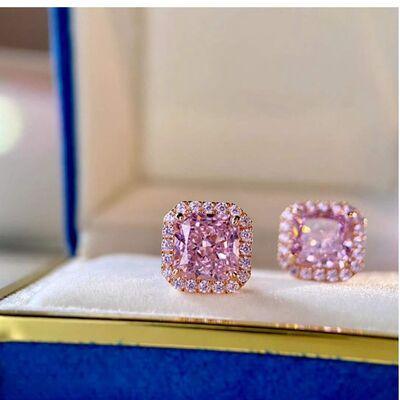 Artificial Gemstone Square Stud Earrings - 808Lush