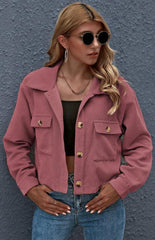 Autumn And Winter Fashion Corduroy Shirt Coat - 808Lush