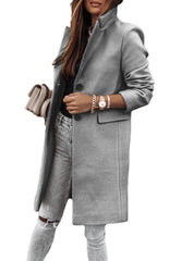 Autumn And Winter Leisure Long Sleeved Tweed Coat - 808Lush