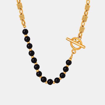 Bead Detail 18K Gold-Plated Necklace - 808Lush