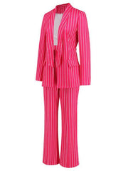 Blazer, straight wide-leg trousers two-piece suit - 808Lush