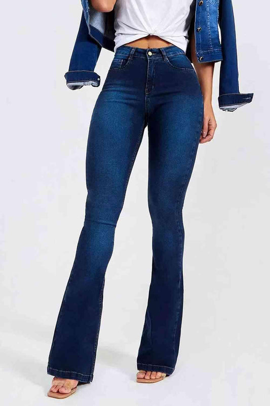 Buttoned Long Jeans - 808Lush