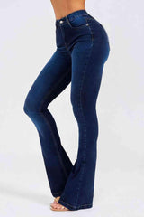 Buttoned Long Jeans - 808Lush