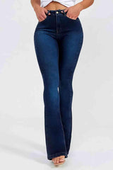 Buttoned Long Jeans - 808Lush