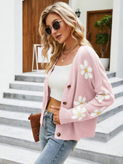 Casual knitted cardigan jacket loose college style sweater cardigan - 808Lush