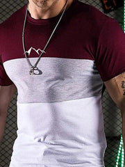 Men t-shirt Round Neck Short Sleeve - 808Lush