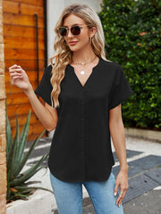 Comfortable V-Neck Button Cardigan blouse - 808Lush