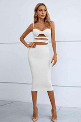 Cutout Spaghetti Strap Bodycon Dress - 808Lush