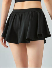 Elastic Waist Mini Active Skirt - 808Lush