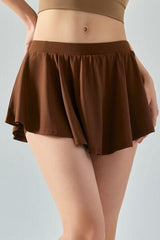 Elastic Waist Mini Active Skirt - 808Lush