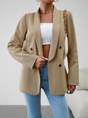 Elegant commuter double-breasted ladies blazer - 808Lush