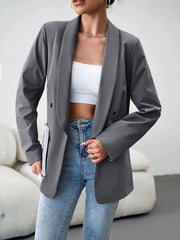 Elegant commuter double-breasted ladies blazer - 808Lush