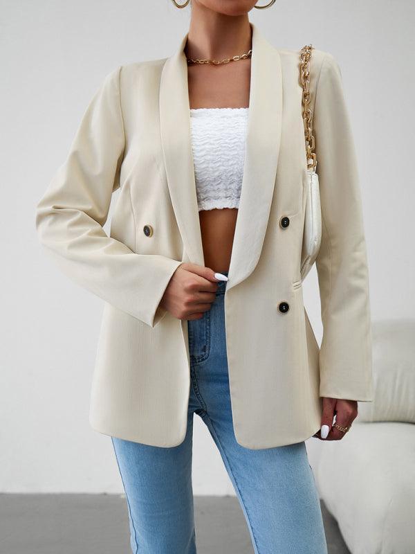 Elegant commuter double-breasted ladies blazer - 808Lush