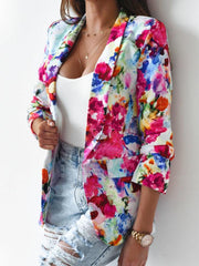 Fashion print spring coat Casual blazer - 808Lush