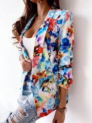 Fashion print spring coat Casual blazer - 808Lush