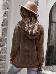 Fur coat warm loose solid color sweater leisure style - 808Lush