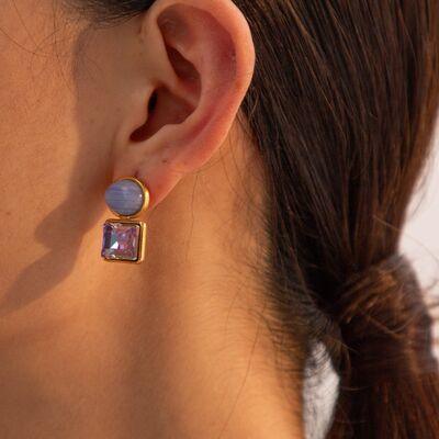 Geometric Stainless Steel Earrings - 808Lush