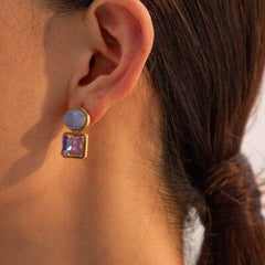 Geometric Stainless Steel Earrings - 808Lush