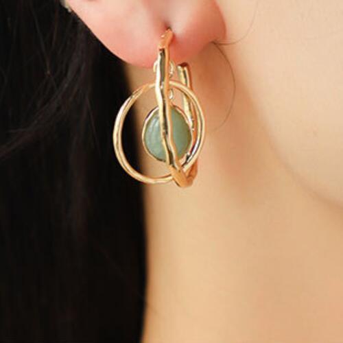 Geometric Teardrop Shape Alloy Earrings - 808Lush