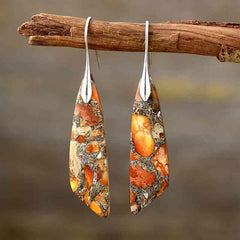 Gold-Plated Copper Dangle Earrings - 808Lush