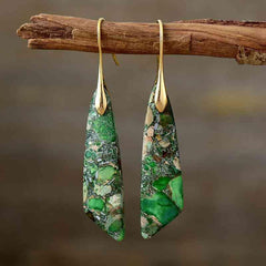 Gold-Plated Copper Dangle Earrings - 808Lush