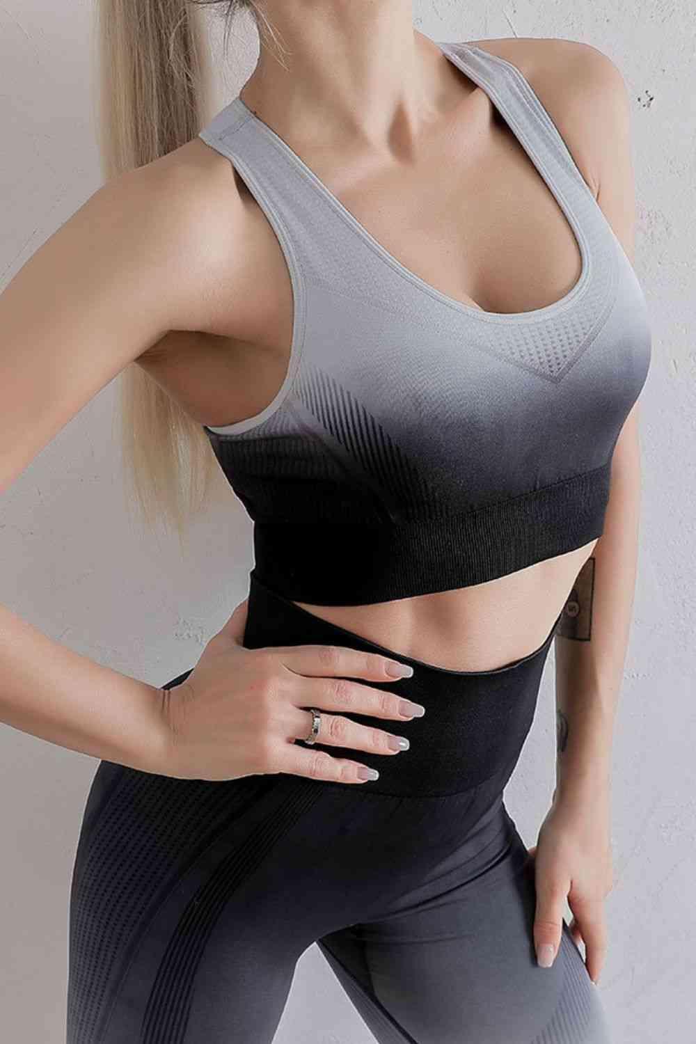 Gradient Sports Bra and Leggings Set - 808Lush