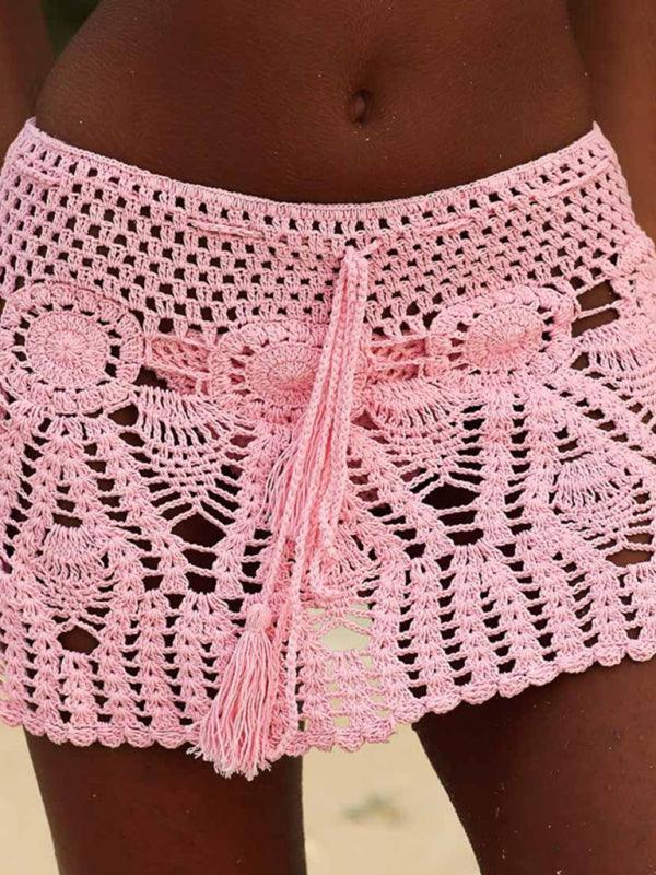 Handmade Crochet Beach Skirt Bikini Cover Up two piece set - 808Lush