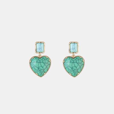 Heart & Geometric Alloy Earrings - 808Lush