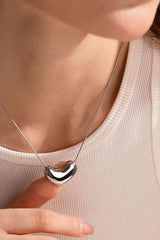 Heart Shape Pendant Necklace - 808Lush