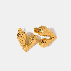 Heart Shape Stainless Steel Stud Earrings - 808Lush