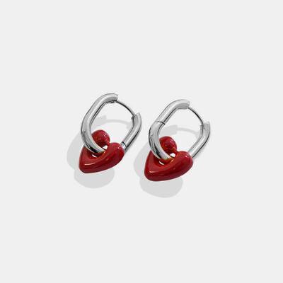 Heart Titanium Steel Earrings - 808Lush