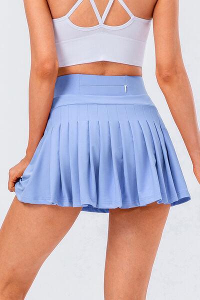 High Waist Pleated Active Skirt - 808Lush