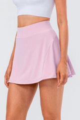 High Waist Pleated Active Skirt - 808Lush