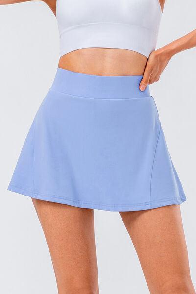 High Waist Pleated Active Skirt - 808Lush