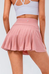 High Waist Pleated Active Skirt - 808Lush