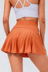 High Waist Pleated Active Skirt - 808Lush