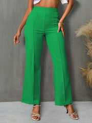 High Waist Straight Pants - 808Lush