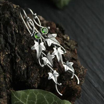 Ivy Leaf Alloy Dangle Earrings - 808Lush