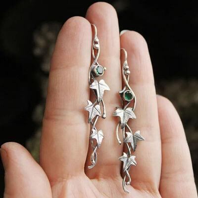 Ivy Leaf Alloy Dangle Earrings - 808Lush