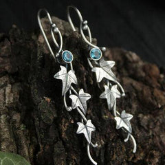 Ivy Leaf Alloy Dangle Earrings - 808Lush