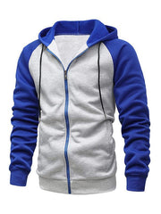 Men's hoodie zipper cardigan plus fleece - 808Lush