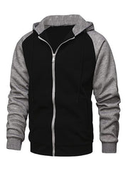 Men's hoodie zipper cardigan plus fleece - 808Lush