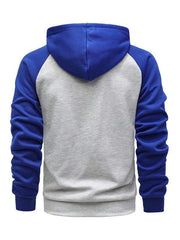 Men's hoodie zipper cardigan plus fleece - 808Lush